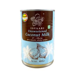 Isvaari Unsweetened Coconut Milk (17-19% Fat) 400g