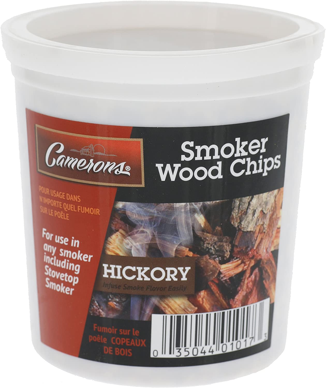 Camerons Products Hickory Natural Wood Smoking and Barbecue Chips,5.3oz