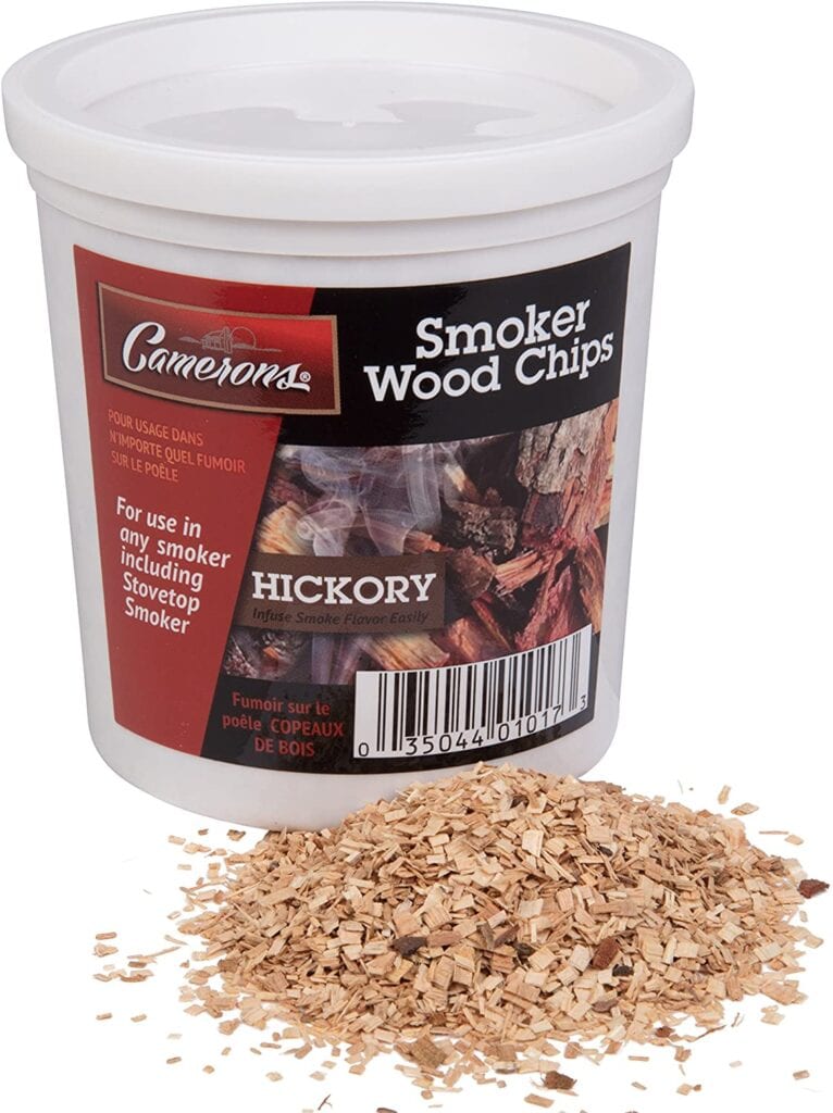 Camerons Products Hickory Natural Wood Smoking and Barbecue Chips,5.3oz