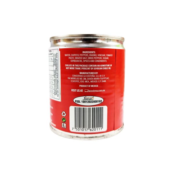 La Costena Chipotle Peppers in Adobo Sauces Chenab Gourmet