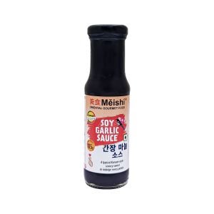 Meishi Korean Soy Garlic Sauce | 185g | Korean Style savory sweet sauce is a delicious addition to stir-fried, Mix into any marinade or use as a dipping sauce