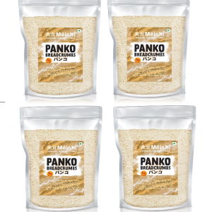 Meishi Panko Bread Crumbs Grade A (1kg) | Pack of 4 | Bigger slivers | Absorbs Less Oil