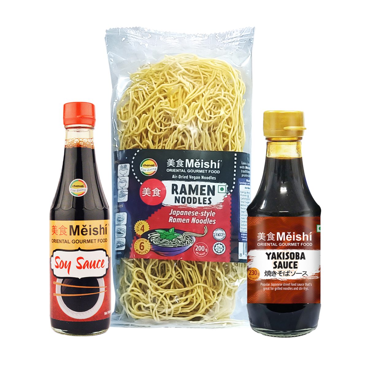 Meishi Chinese Combo Yakisoba Sauce1Soy Sauce1RaMen Japanese