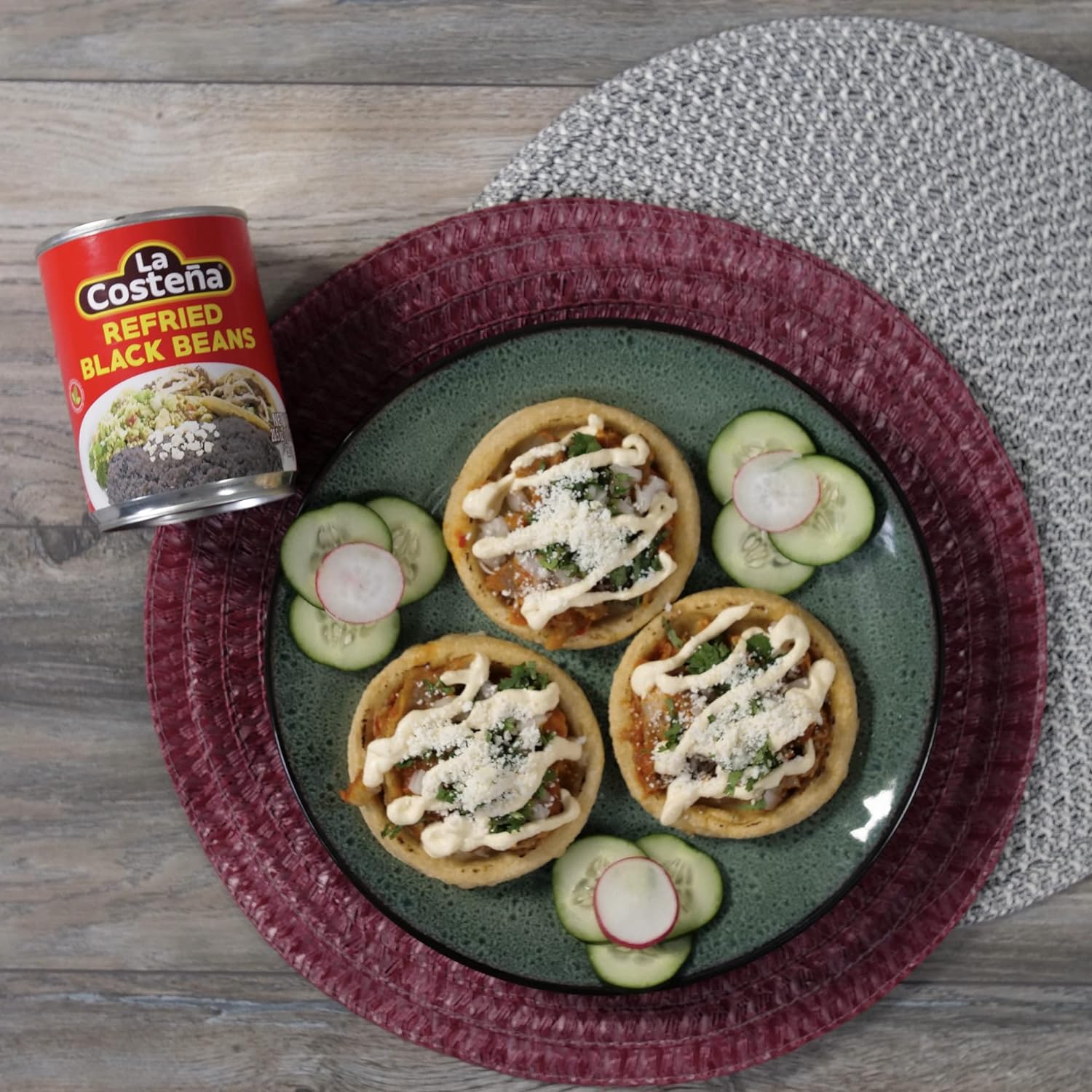 La Costena Refried Black Beans, 3kg Chenab Gourmet