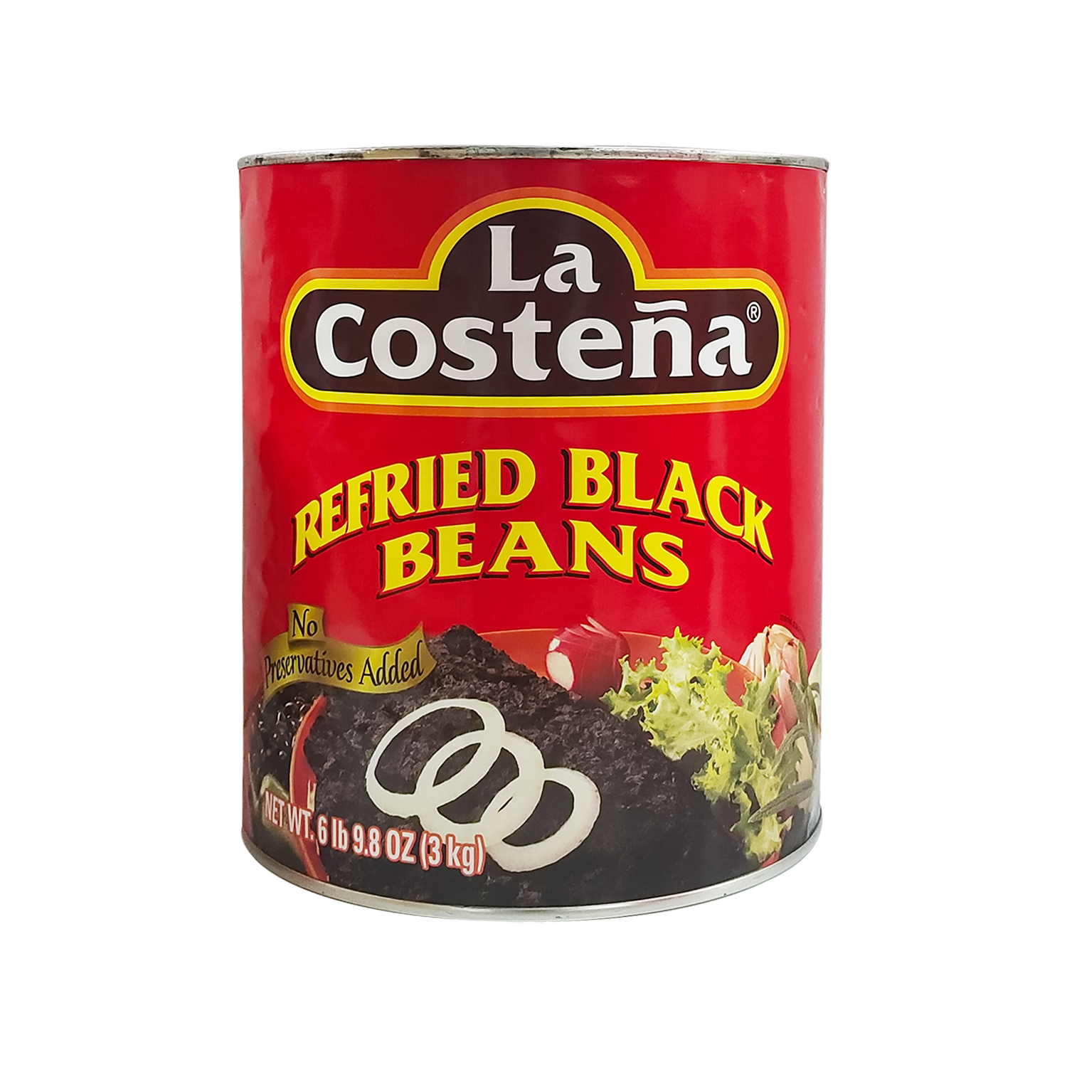 La Costena Refried Black Beans, 3kg Chenab Gourmet