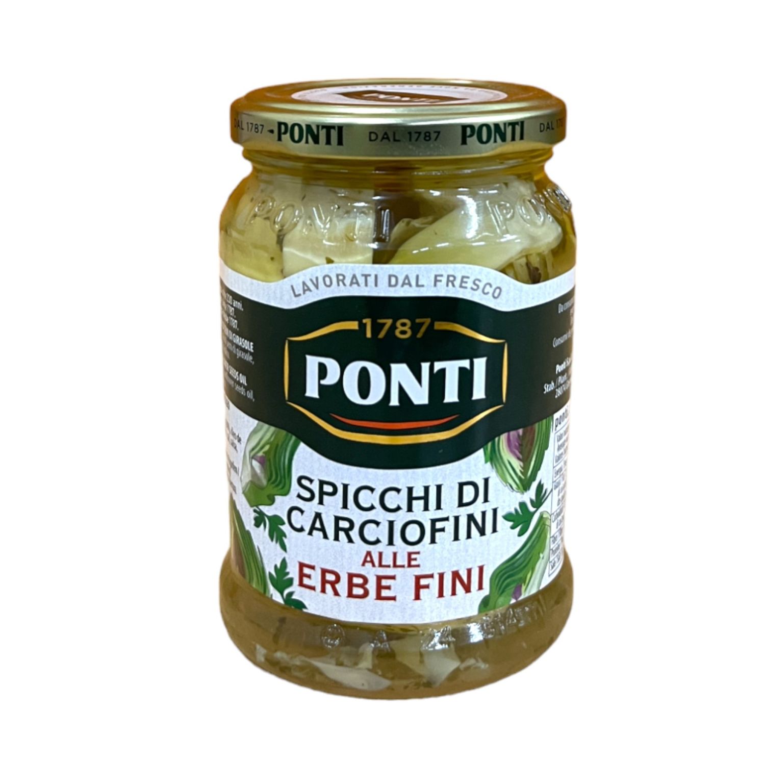 Ponti Artichokes with Herbs 280g_Front