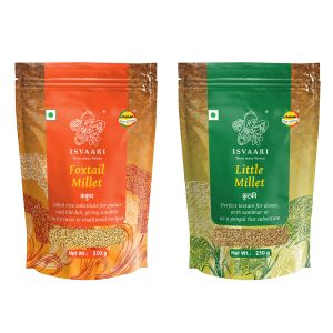 Isvaari Little Millet and Foxtail Millet, Pack of 2, 250g each
