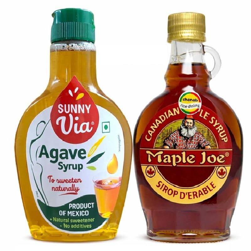 Maple Joe Canadian Maple Syrup (250g) + Sunny Via Agave Syrup
